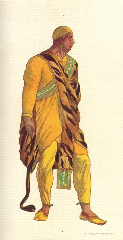 Costume Design for a Venetian Pirate in 